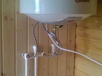 Подключение водонагревателя на даче